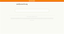 Desktop Screenshot of amilysearch.org
